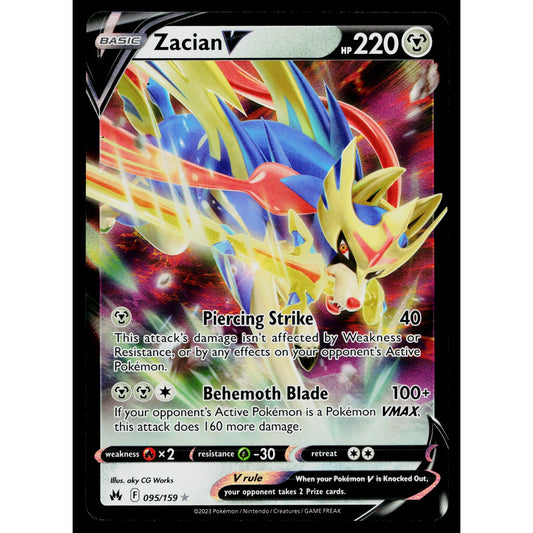 ZACIAN V 095/159 CROWN ZENITH POKEMON TCG