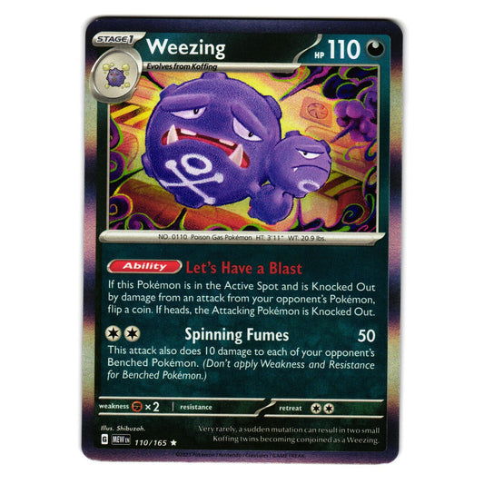 WEEZING 110/165 SCARLET AND VIOLET 151 POKEMON TCG