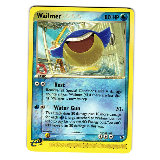 WAILMER 48/109 EX RUBY AND SAPPHIRE POKEMON TCG