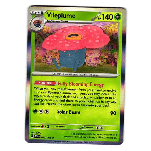 VILEPLUME 045/165 SCARLET AND VIOLET 151 POKEMON TCG