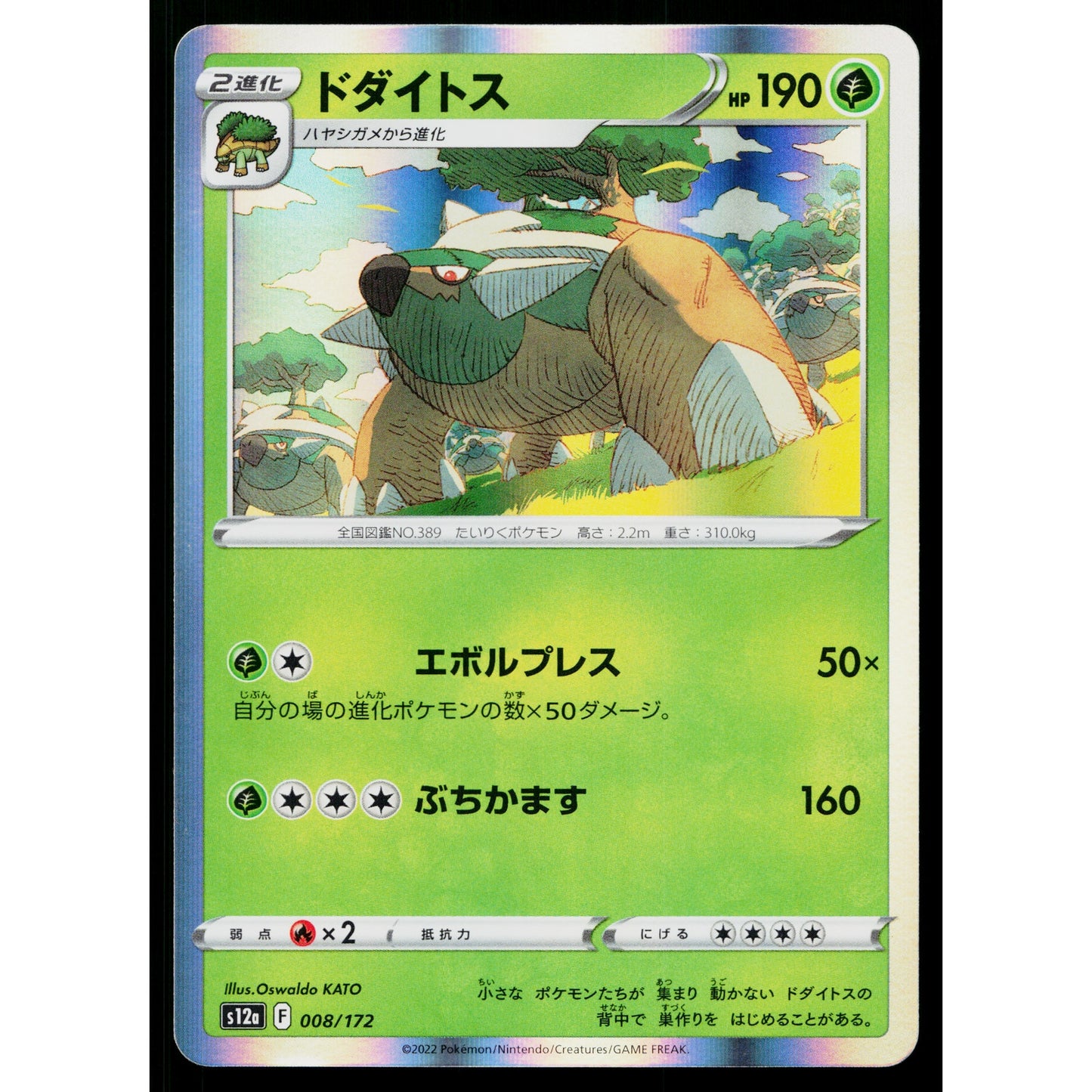 TORTERRA 008/172 VSTAR UNIVERSE JAPANESE POKEMON TCG