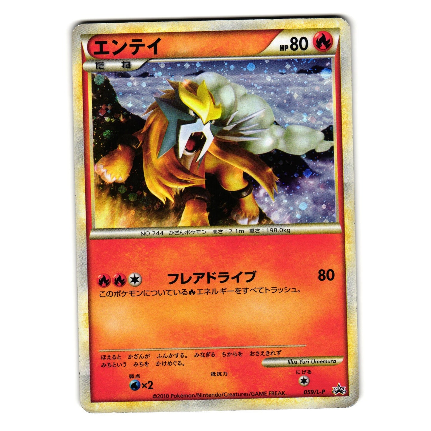 ENTEI 059/L-P PERFECT SET PROMO JAPANESE POKEMON TCG