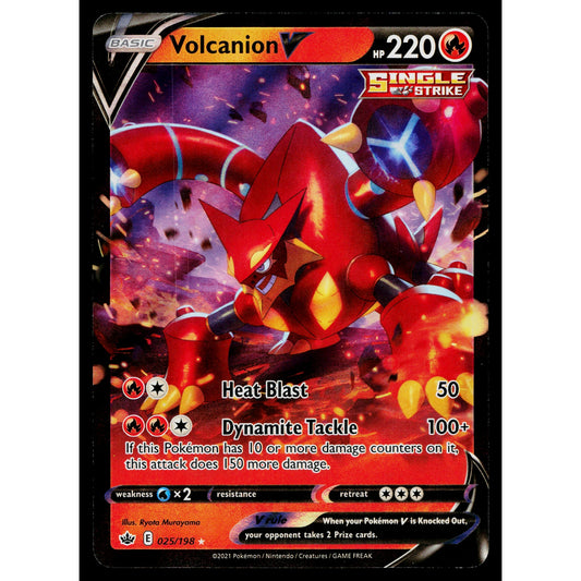 VOLCANION V 025/198 CHILLING REIGN POKEMON TCG