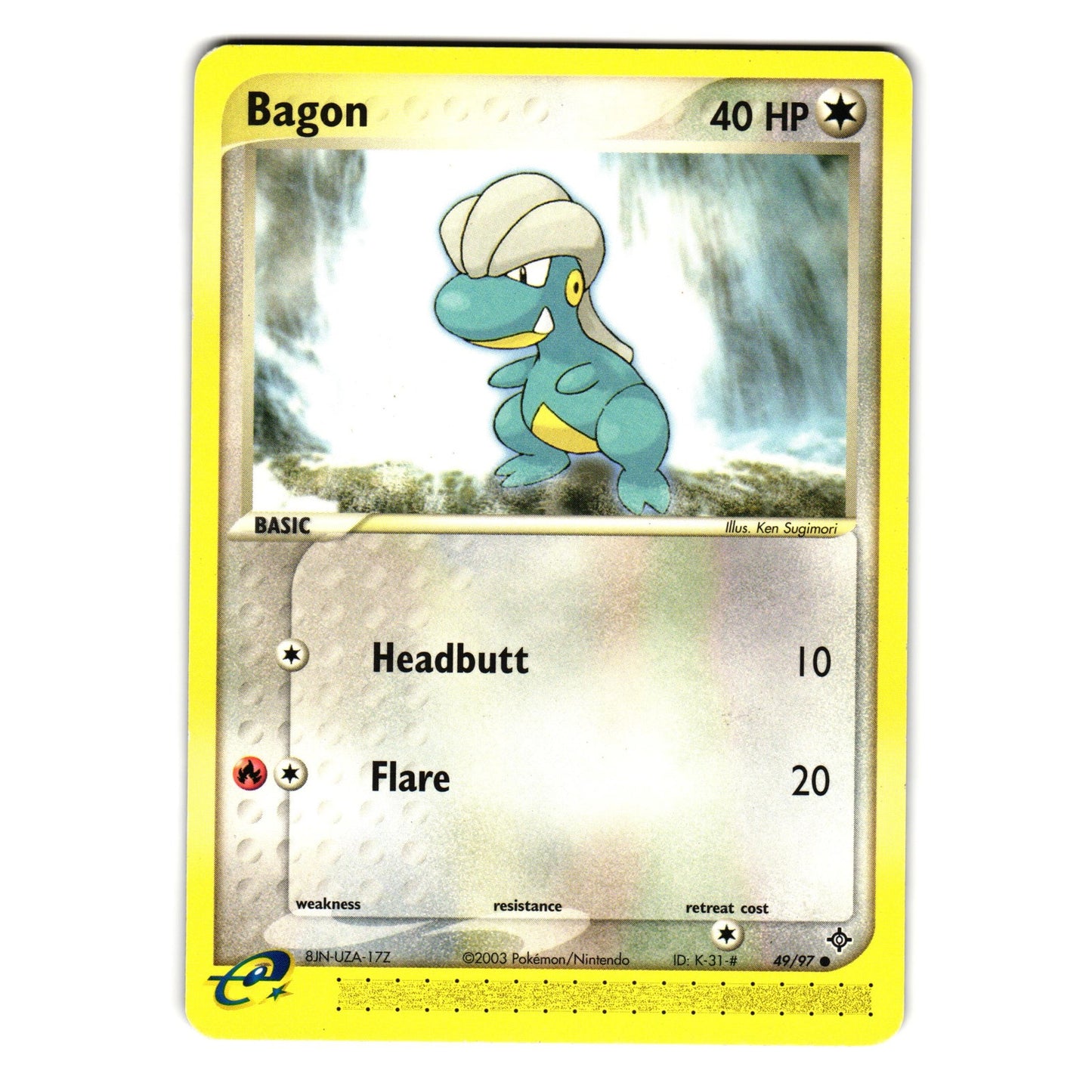 BAGON 49/97 EX DRAGON POKEMON TCG