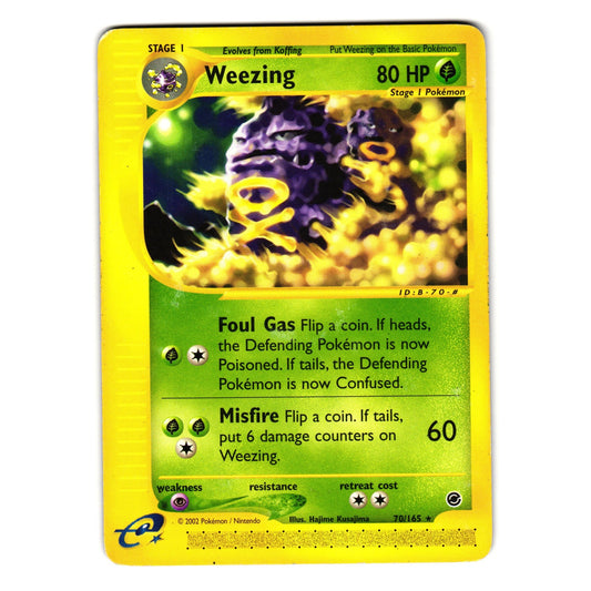 WEEZING 70/165 EXPEDITION BASE SET POKEMON TCG