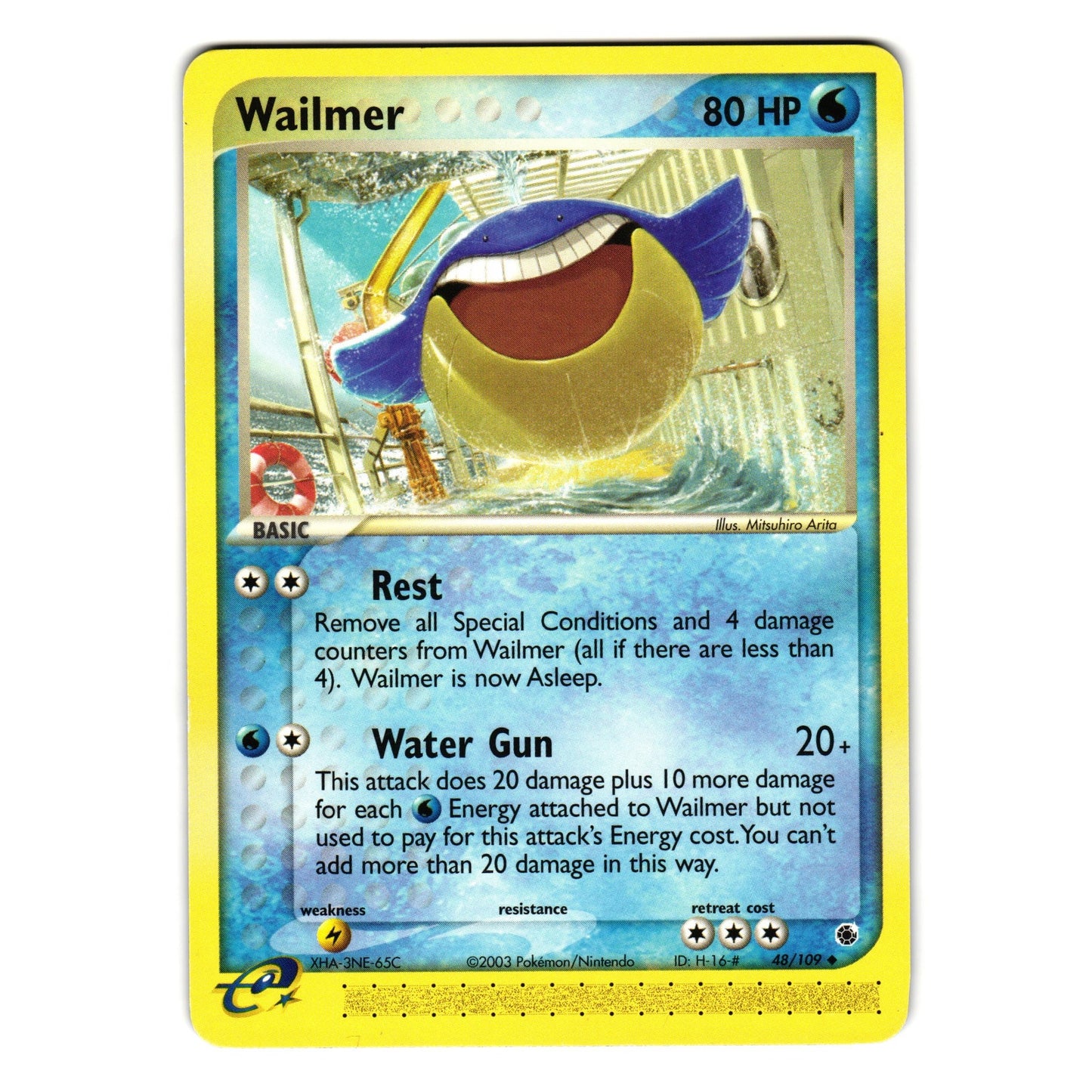 WAILMER 48/109 EX RUBY AND SAPPHIRE POKEMON TCG