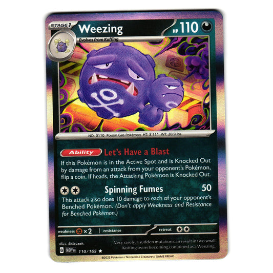 WEEZING 110/165 SCARLET AND VIOLET 151 POKEMON TCG