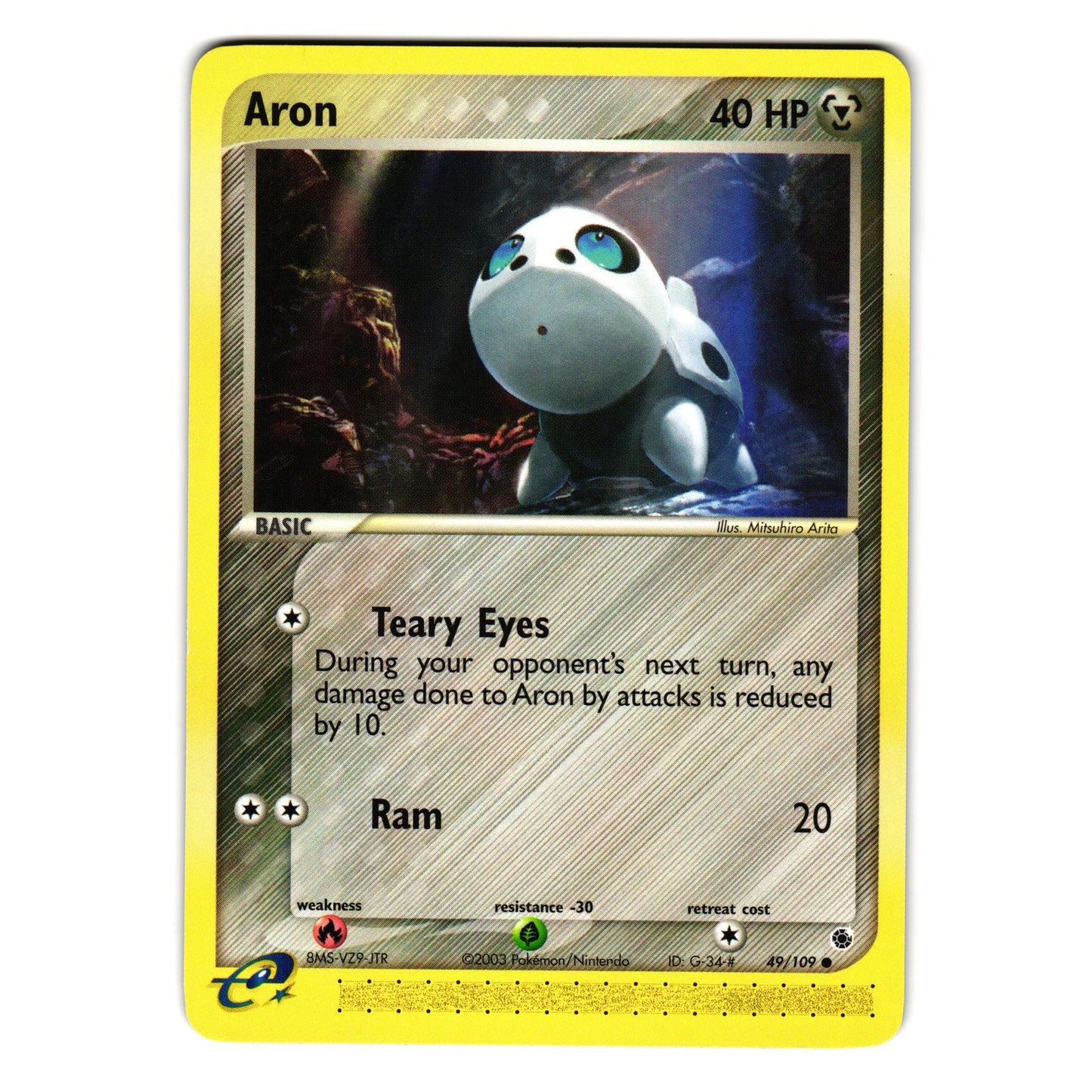 ARON 49/109 EX RUBY AND SAPPHIRE POKEMON TCG