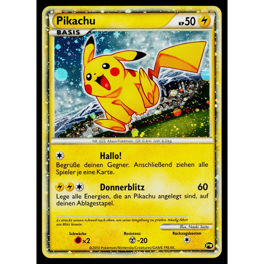 PIKACHU PW PIKACHU WORLD PROMO GERMAN JAPANESE POKEMON TCG