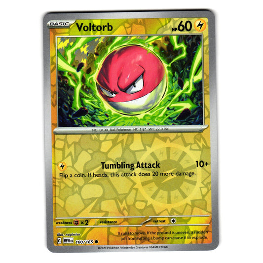 VOLTORB 100/165 REVERSE HOLO SCARLET AND VIOLET 151 POKEMON TCG