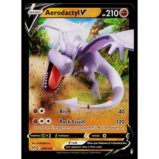 AERODACTYL V 092/196 LOST ORIGIN POKEMON TCG