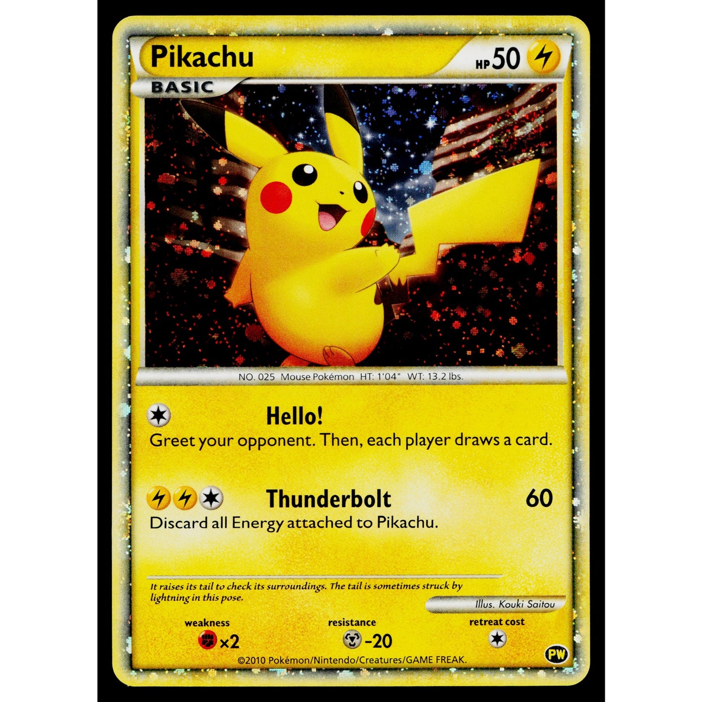 PIKACHU PW PIKACHU WORLD PROMO ENGLISH JAPANESE POKEMON TCG