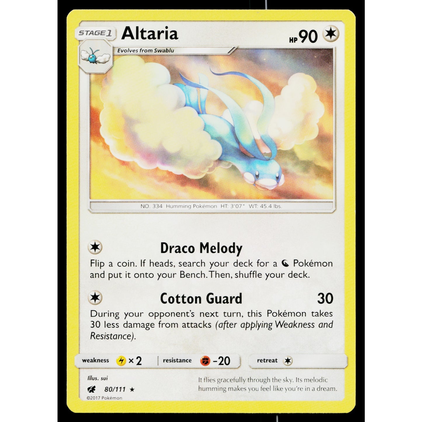 ALTARIA 80/111 CRIMSON INVASION POKEMON TCG