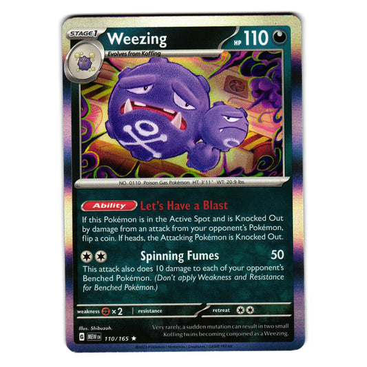 WEEZING 110/165 SCARLET AND VIOLET 151 POKEMON TCG