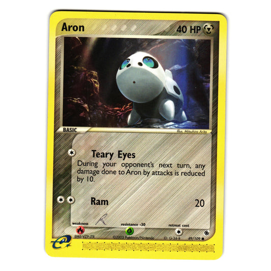 ARON 49/109 EX RUBY AND SAPPHIRE POKEMON TCG