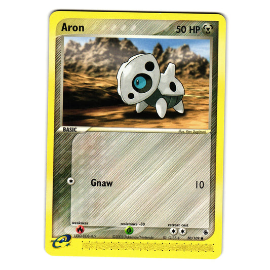 ARON 50/109 EX RUBY AND SAPPHIRE POKEMON TCG