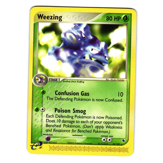 WEEZING 24/109 EX RUBY AND SAPPHIRE POKEMON TCG