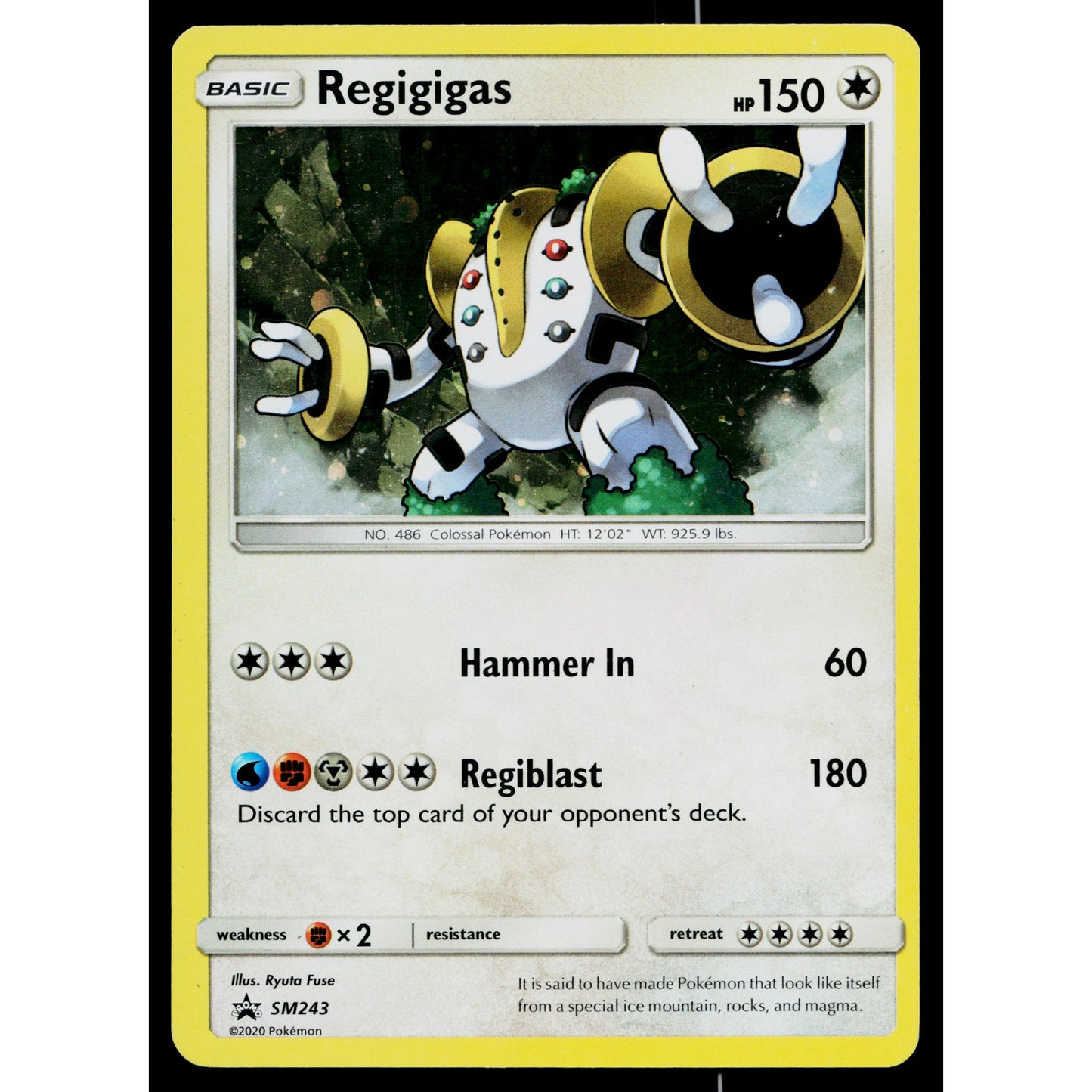 REGIGIGAS SM243 SM BLACK STAR PROMOS POKEMON TCG