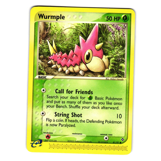 WURMPLE 81/97 EX DRAGON POKEMON TCG