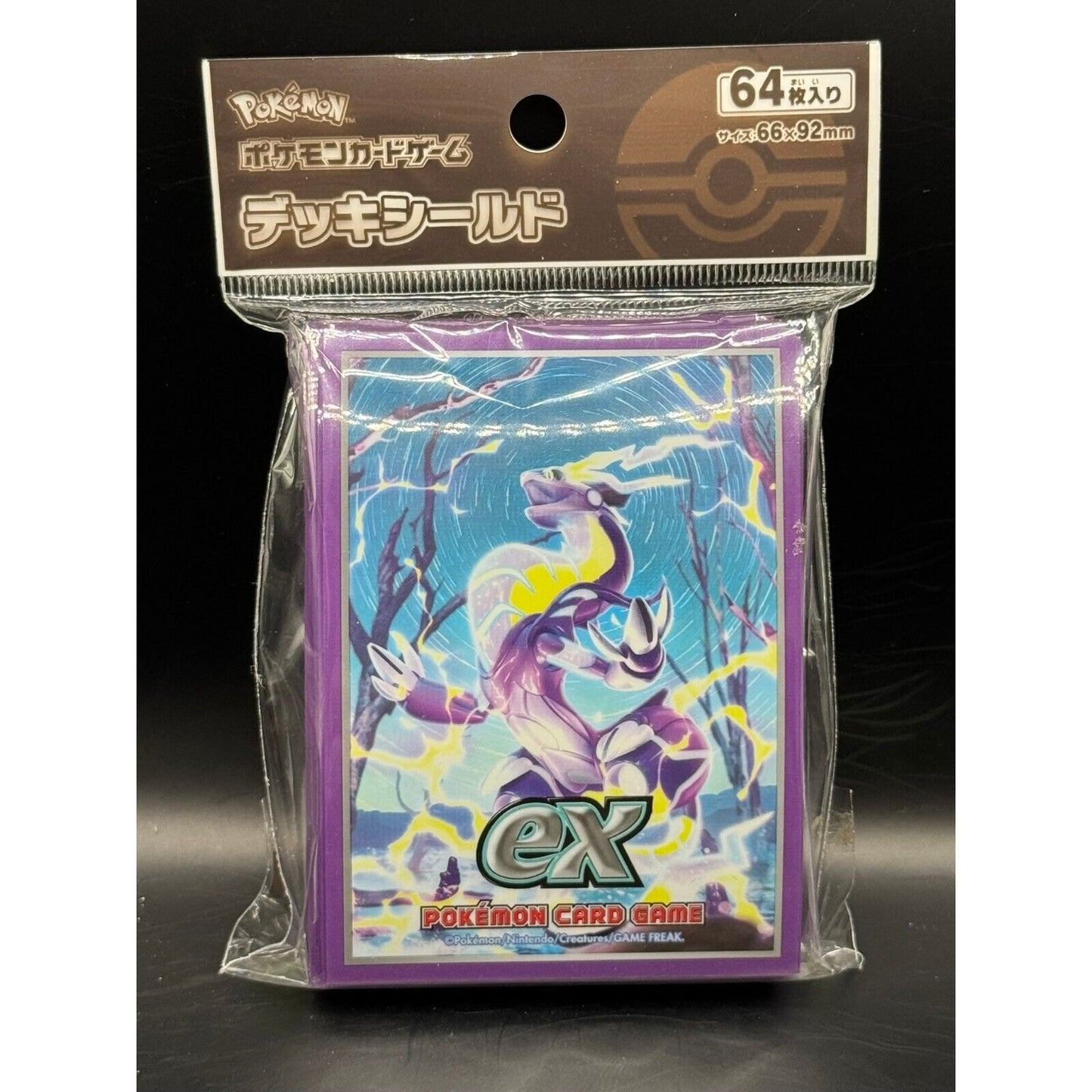 SEALED MIRAIDON SLEEVES POKEMON CENTER JAPAN POKEMON TCG