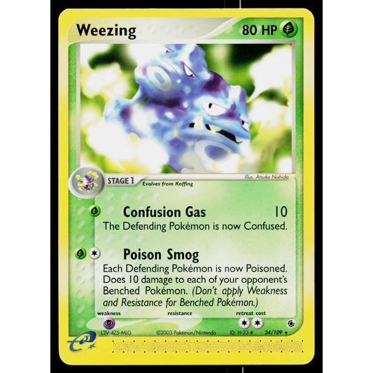 WEEZING 24/109 EX RUBY AND SAPPHIRE POKEMON TCG