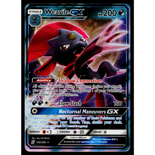 WEAVILE-GX 132/236 UNIFIED MINDS POKEMON TCG