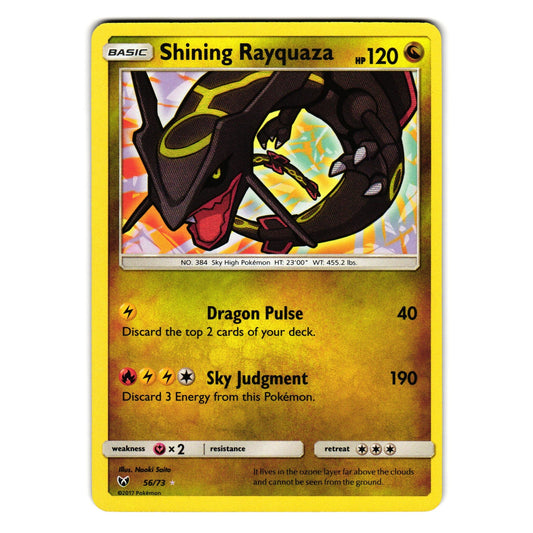 SHINING RAYQUAZA 56/73 SHINING LEGENDS POKEMON TCG