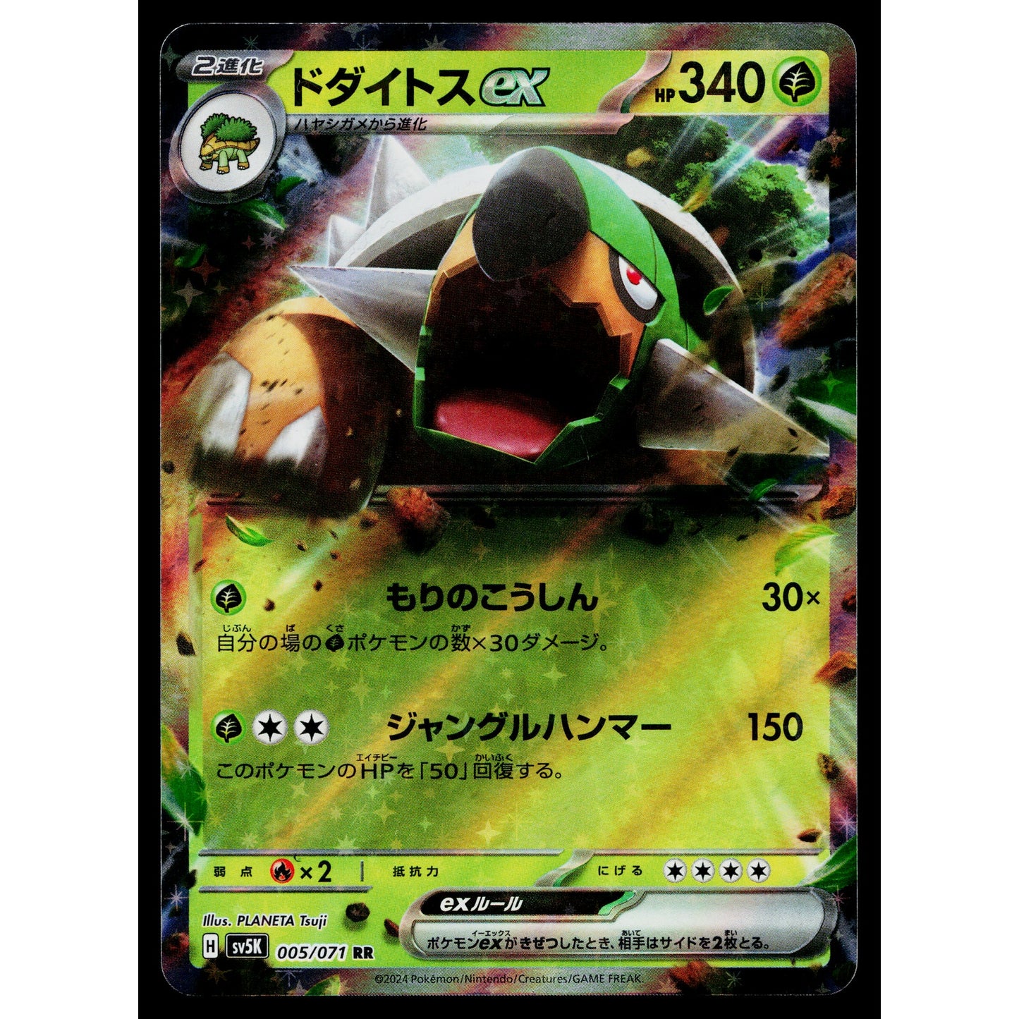 TORTERRA EX 005/071 WILD FORCE JAPANESE POKEMON TCG