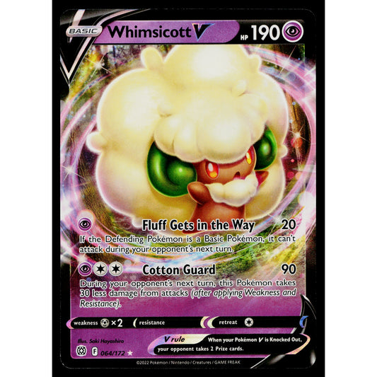 WHIMSICOTT V 064/172 BRILLIANT STARS POKEMON TCG