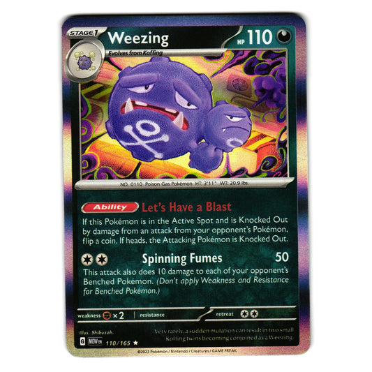 WEEZING 110/165 SCARLET AND VIOLET 151 POKEMON TCG