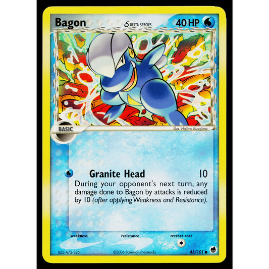 BAGON 43/101 EX DRAGON FRONTIERS POKEMON TCG