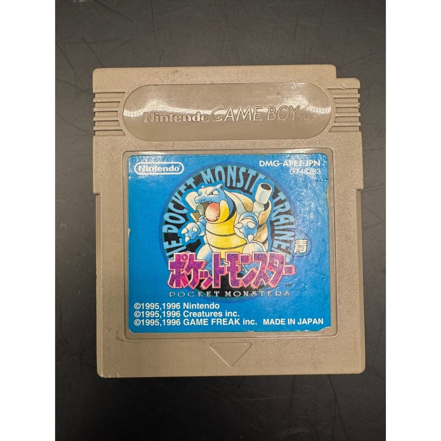 JAPANESE POKEMON BLUE VERSION GAMEBOY GAME! TESTED AND SAVES!