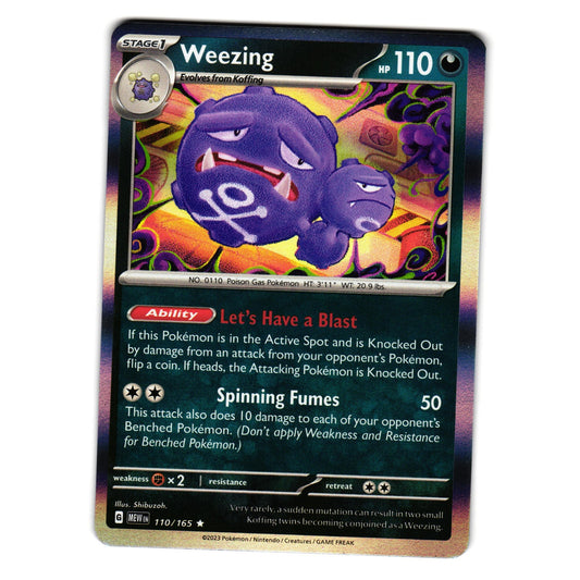 WEEZING 110/165 SCARLET AND VIOLET 151 POKEMON TCG