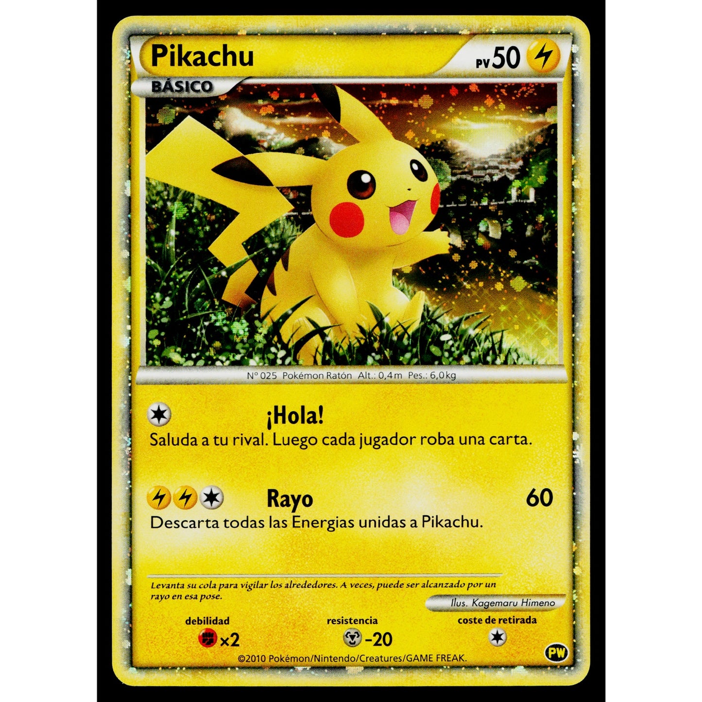 PIKACHU PW PIKACHU WORLD PROMO SPANISH JAPANESE POKEMON TCG