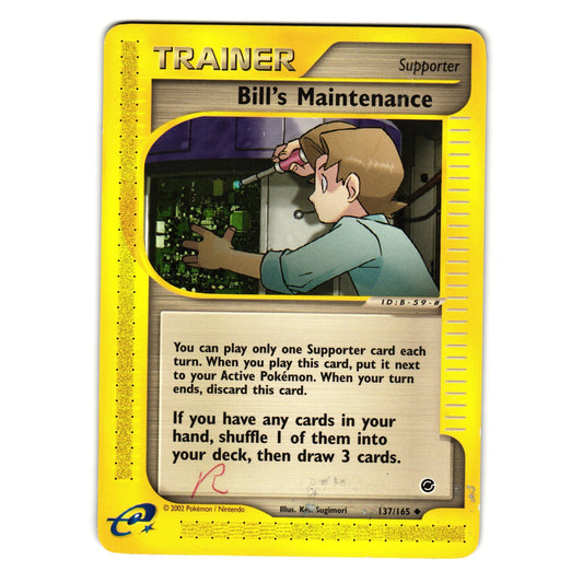 BILL'S MAINTENANCE 137/165 EXPEDITION BASE SET POKEMON TCG