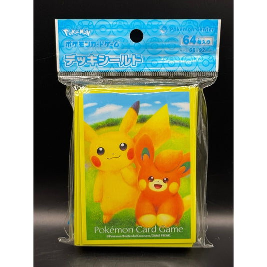 SEALED PIKACHU & PAWMI BEST FRIENDS SLEEVES POKEMON CENTER JAPAN POKEMON TCG