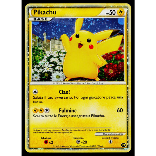 PIKACHU PW PIKACHU WORLD PROMO ITALIAN JAPANESE POKEMON TCG